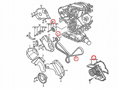 タイミングベルトキット&ウォーターポンプセット AUDI(アウディ) [078198119-SA]