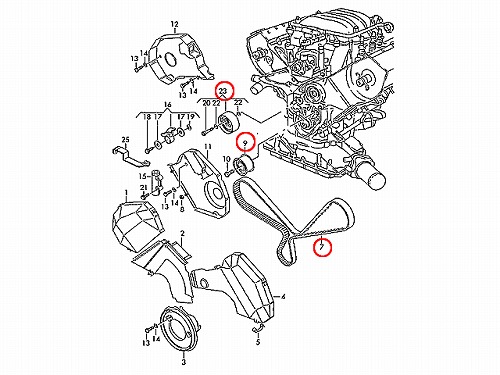 タイミングベルトテンショナーセット VW(フォルクスワーゲン) [078198119]