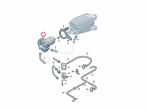 エアポンプ (排気ガス浄化ポンプ) AUDI(アウディ) [078906601M]