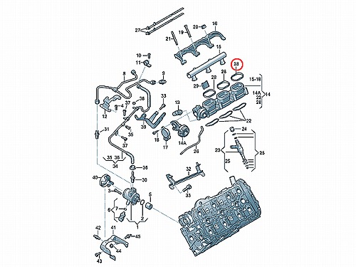 インテークマニホールドガスケット(インマニガスケット) VW(フォルクスワーゲン) [079129717D]
