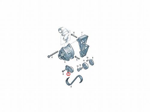 ベルトテンショナー AUDI(アウディ) [07L903133G]