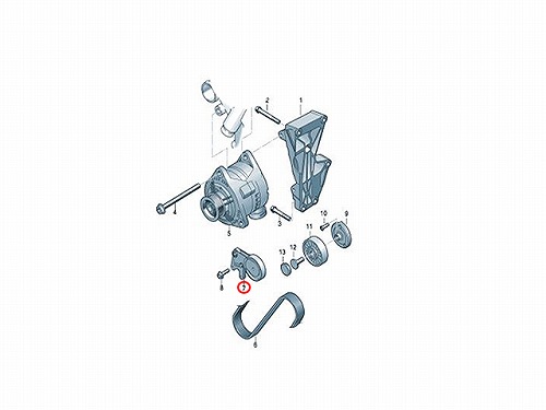 ベルトテンショナー AUDI(アウディ) [07L903133H]