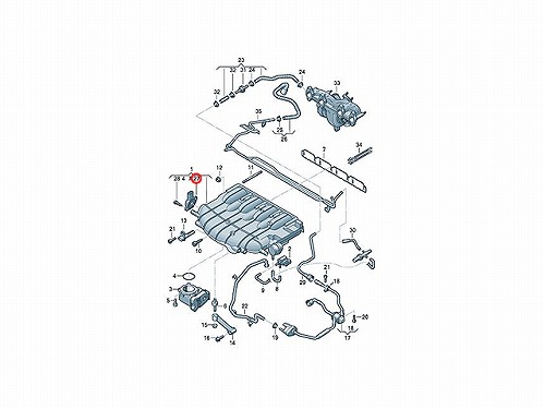 ポテンションメーター(インテークマニホールドフラップポジションセンサー) AUDI(アウディ) [07L907386B]