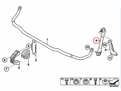 スタビリンクロッド フロント 左右セット BMW [31306781547-S]
