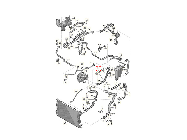 ウォーターホース AUDI(アウディ) [8K0121086AB]