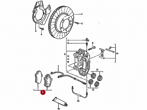 ブレーキパッド(ディスクパッド) フロント METELLI製 Porsche(ポルシェ) [2208930]