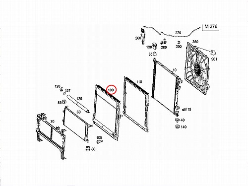 エアコンコンデンサー メルセデスベンツ [0995000002]