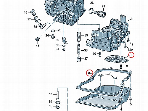 ATオイルフィルター&オイルパンガスケットセット VW(フォルクスワーゲン) [09G325429A-S]
