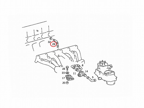 ブローバイホース メルセデスベンツ [1030940082]