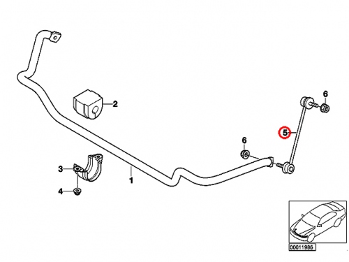 スタビリンクロッド フロント 左右共通 BMW [31356780847]