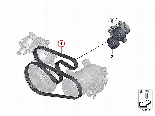 ファンベルト(Vベルト) BMW [03C260849A]