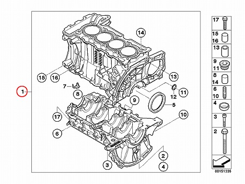 クランクシール(シャフトオイルシール) リア BMW [11117568263]