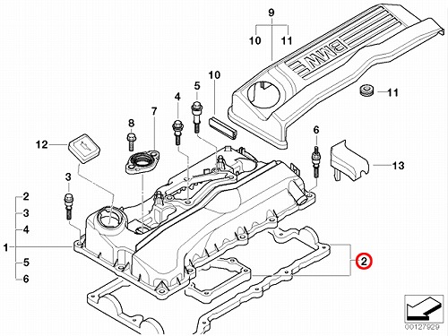 タペットカバーガスケット BMW [11120032224]