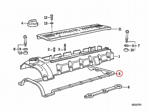 タペットカバーガスケット BMW [11121404358]