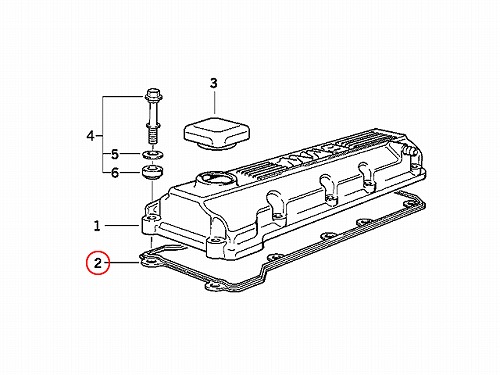 タペットカバーガスケット BMW [11121432885]