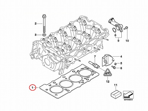 シリンダーヘッドガスケット BMW [11121433950]