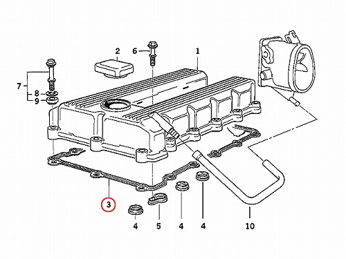 タペットカバーガスケット BMW [11121721876]