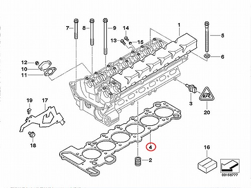 シリンダーヘッドガスケット BMW [11127506983]
