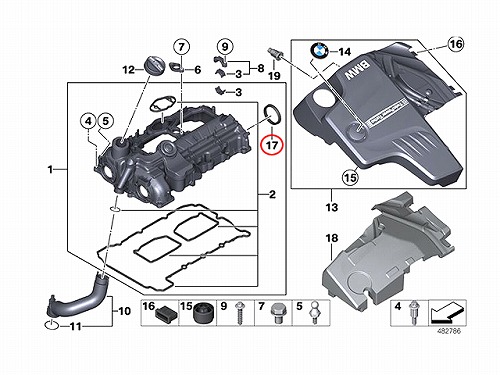カムシール(シャフトオイルシール) BMW [11127507217]