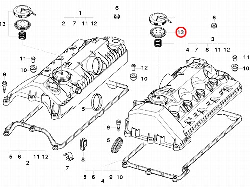 プレッシャーコントロールバルブリペアキット BMW [11127547058]