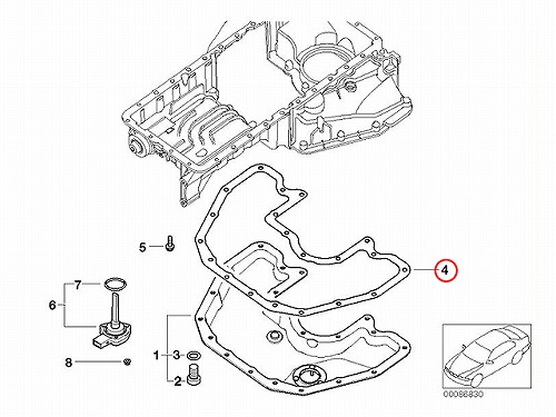 エンジンオイルパンガスケット BMW [11137506774]