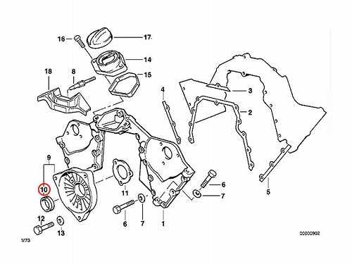 純正 カムシール(シャフトオイルシール) BMW [11141709060]