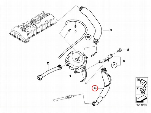 オイルセパレーターホース BMW [11157567801]