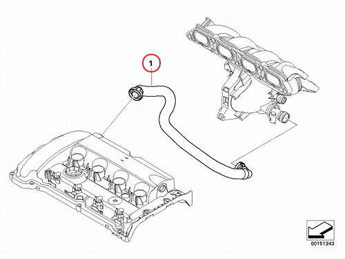ベンチレーションホース(エア抜きホース) MINI(ミニ) [11157605186]
