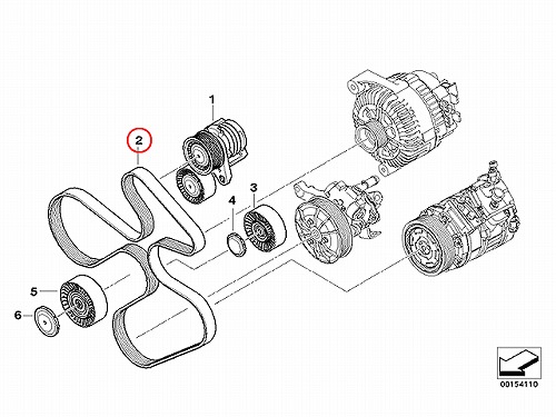 ファンベルト(Vベルト) BMW [11287628652]