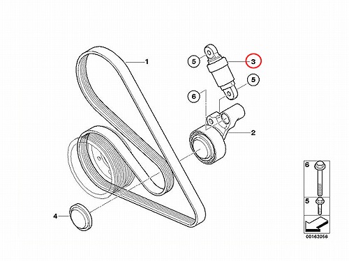 純正 ベルトテンショナーダンパー BMW [11287835417]