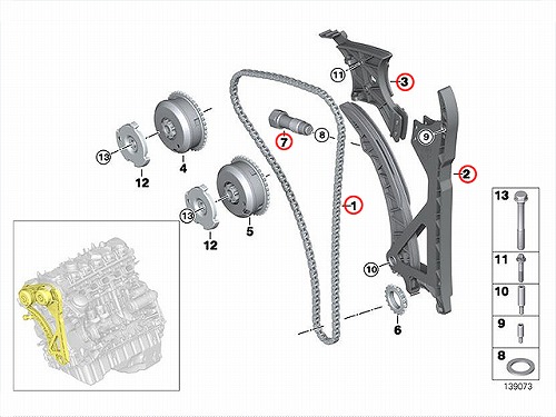タイミングチェーンキット BMW [11317584723KIT]