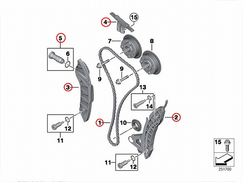 タイミングチェーンキット BMW [11318618317KIT]