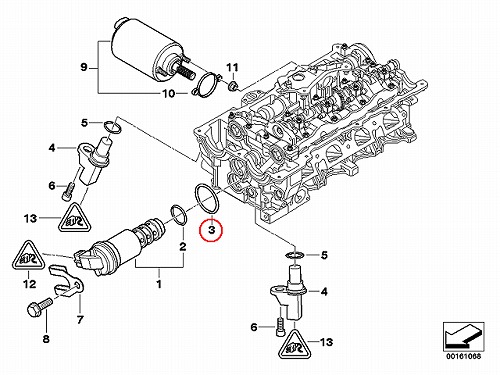 VANOS ソレノイド用 Oリング(シールリング) 大 BMW [11367506178]