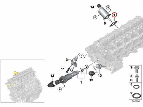 VANOS VVTモーター用ガスケット BMW [11377516302]