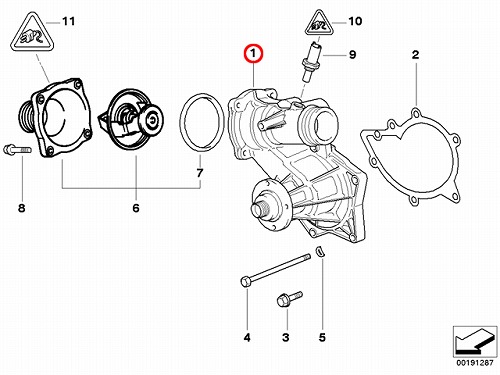 ウォーターポンプ BMW [11510393336]