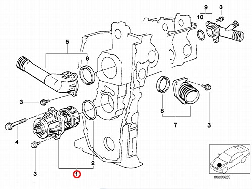 ウォーターポンプ BMW [11510393338]