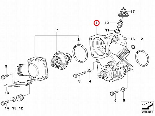 ウォーターポンプ BMW [11510393339]