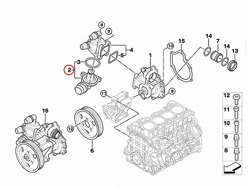 サーモスタット BMW [11517500597]