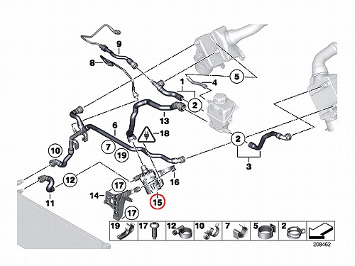 ウォーターポンプ ターボ用 BMW [11517566335]