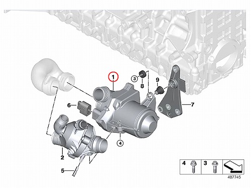 ウォーターポンプ BMW [11517568595]