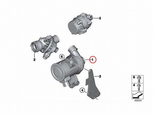 ウォーターポンプ BMW [11518635090]
