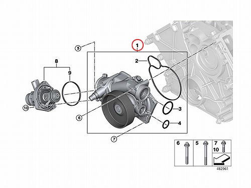 ウォーターポンプ BMW [11518642290]