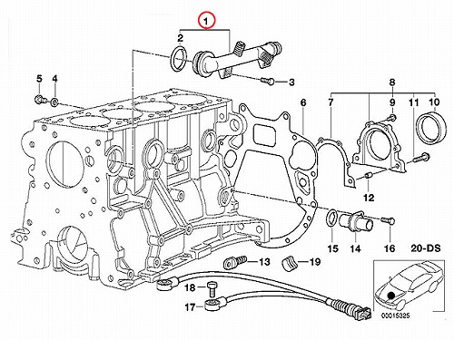 ウォーターフランジ(接続ピース) BMW [11531709232]