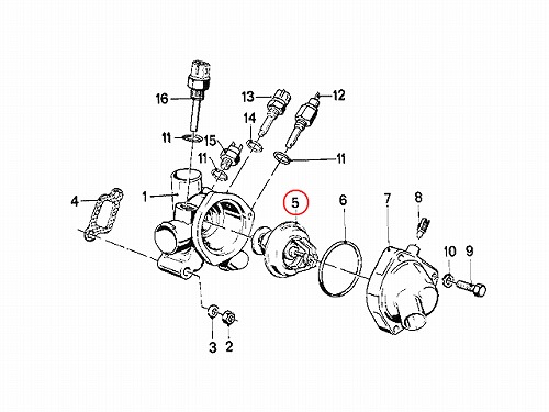 サーモスタット BMW [11531710953]