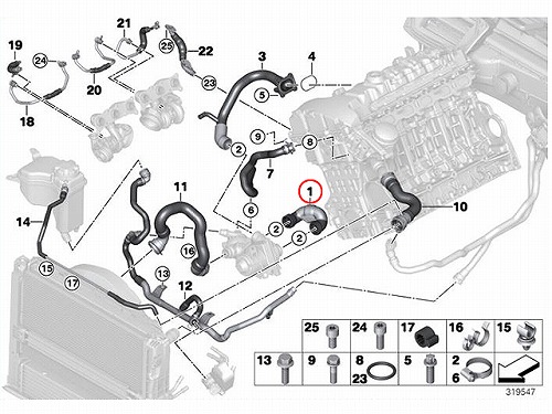 ウォーターホース BMW [11537545665]