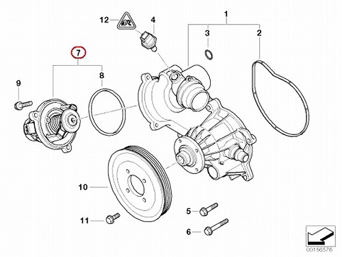 サーモスタット BMW [11537586885]