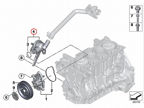 サーモスタット BMW [11537600584]