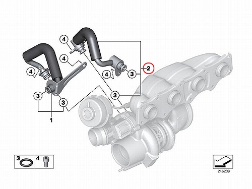 ウォーターホース(クーラントホース) BMW [11538663517]