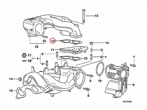 インテークマニホールドガスケット(インマニガスケット) BMW [11611247478]