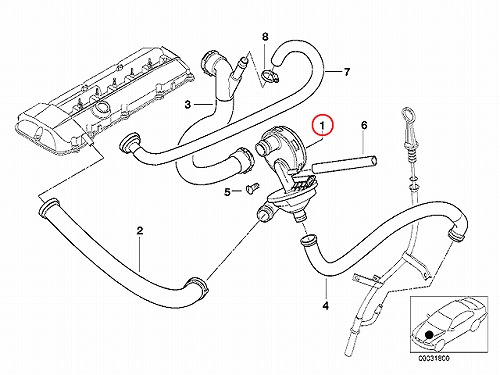 オイルセパレーター BMW [11617501566]